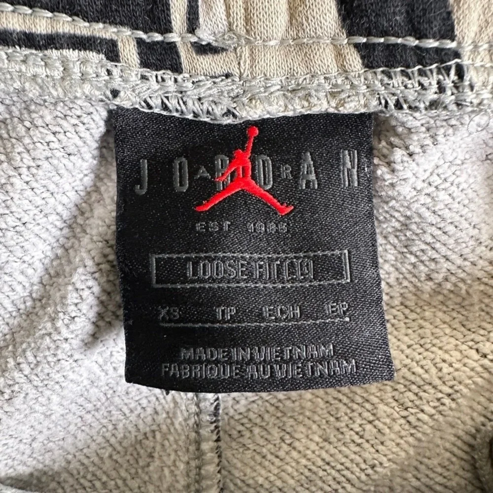 Jordan Loose Fit Chicago All Over Print Sweatpants Black Tan XS